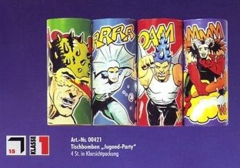 Kinder-(Jugend)-Party (4er-Sortiment Tischbomben)
