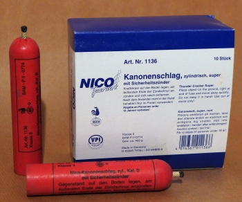 Kanonenschlag, zylindrisch Kal. D Kanonenschlag, zylindrisch Kal. D