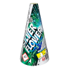 Silver Flower + Green & Blue Stars Silver Flower + Green & Blue Stars