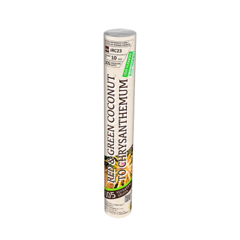 Red & Green Coconut To Crysanthemum