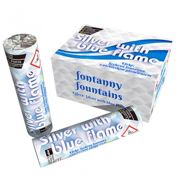 Silver With Blue Flame
