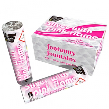 Silver With Pink Flame