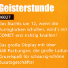Geisterstunde (Verkaufsdisplay) Geisterstunde (Verkaufsdisplay)