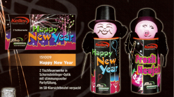 Happy New Year (2er Tisch-FW-Sortiment)