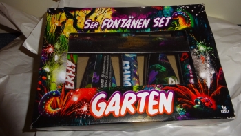 5er Fontänen Set Garten