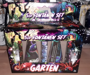 5er Fontänen Set Garten