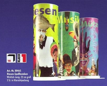 Riesen Spaßbomben (3er Tischbomben Set)