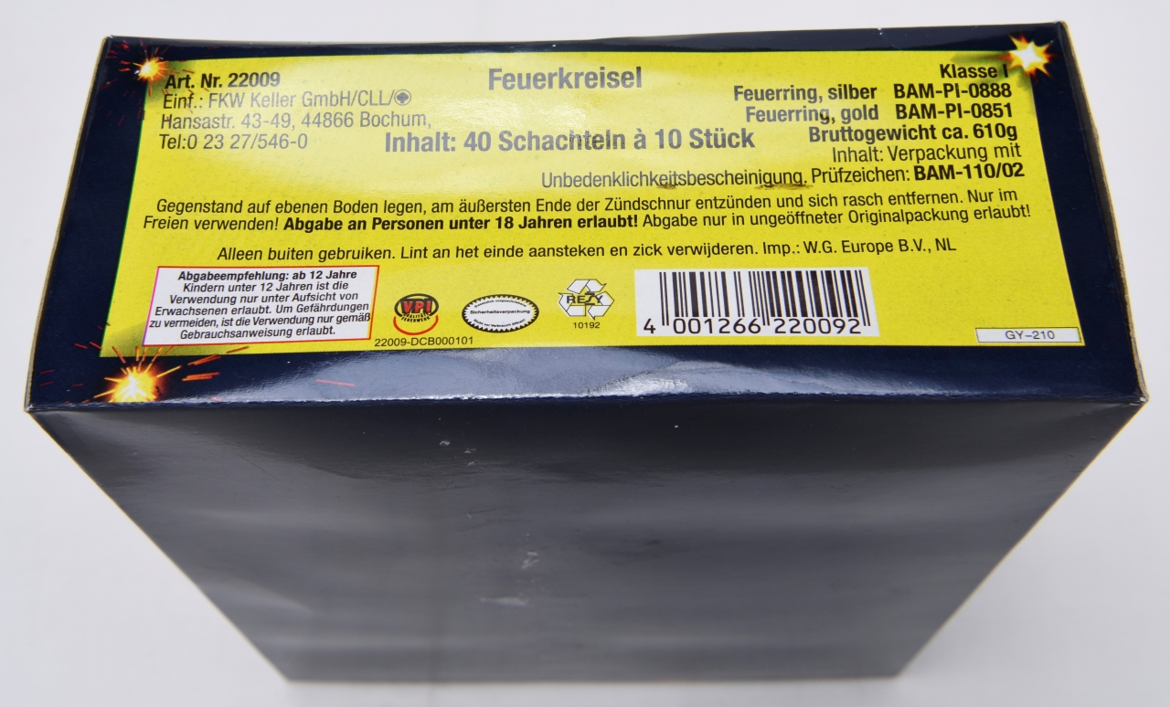 FEUERWERK.net Datenbank | Keller Feuerwerk Feuerkreisel