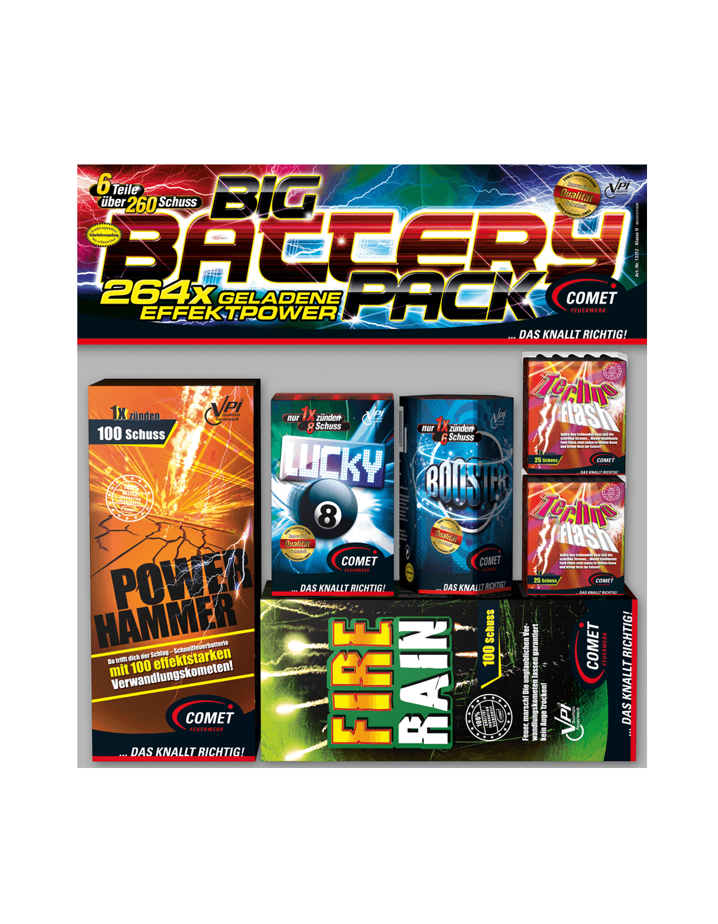 Datenbank Comet Feuerwerk Big Battery Pack